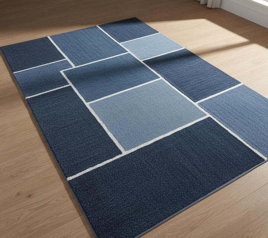 Modern 3D wave rug with soft thick texture and custom size for stylish interior decor