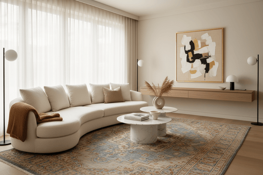 How to Layer Rugs for a Cozy, Vintage-Inspired Look