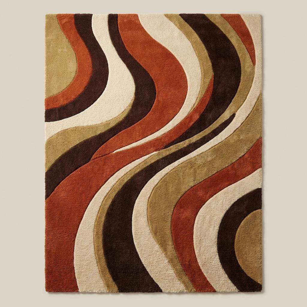 Modern handmade wool rugs with artistic designs for stylish contemporary interiors