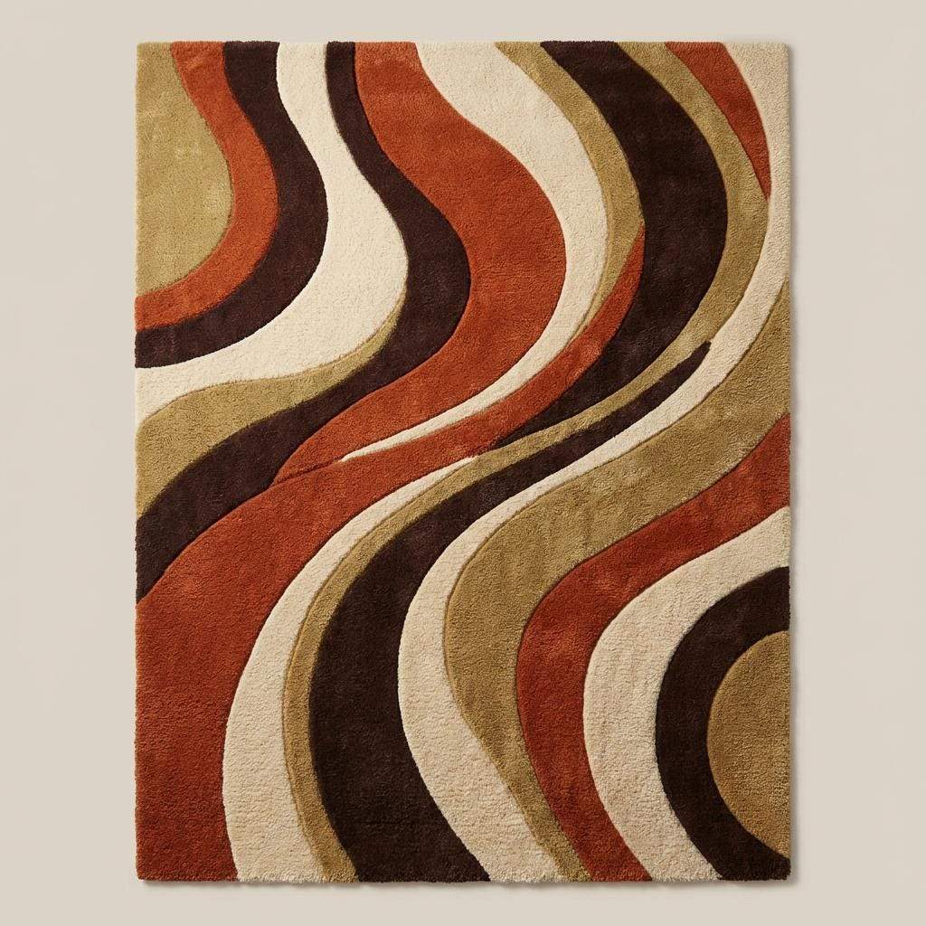 Modern handmade wool rugs with artistic designs for stylish contemporary interiors