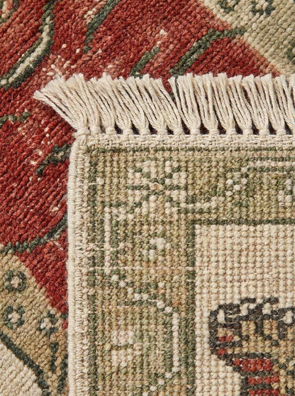 Animal Runner Rug Hand Knotted Wool, Tiger Hallway Carpet, Tibetan Inspired Handmade Decor __etsy:8148345771