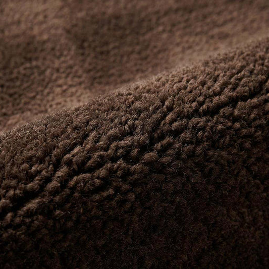 Close-up of dense plush fibers showing smooth low pile texture without shag strands __etsy:7903806471