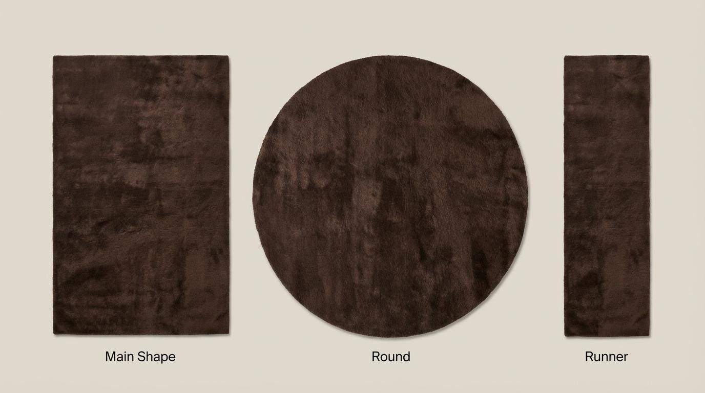 Chocolate Brown Hand Tufted Plush Area Rug Soft Modern Carpet for Living Room Minimalist Bedroom Floor Decor Rug __etsy:7903806401
