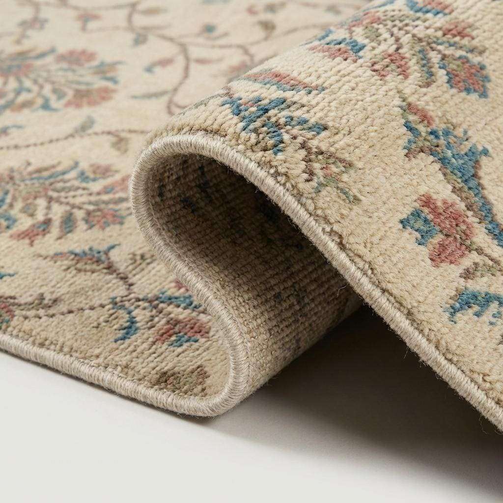 Floral Hand Knotted Runner Rug for Kitchen Hallway