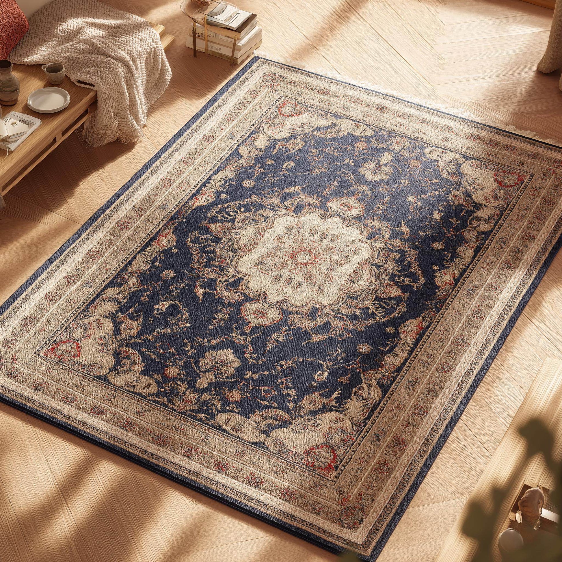 Hand Knotted Oushak Rug with muted gray floral wool pattern in traditional Turkish design