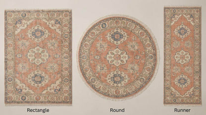 Handmade rug available in rectangle, round, runner, and hallway sizes for living room, bedroom, entryway, and dining spaces __etsy:8051918020