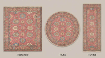 Handmade rectangle Oushak rug available in runner, hallway, area rug, and custom size options for home décor __etsy:8119356287