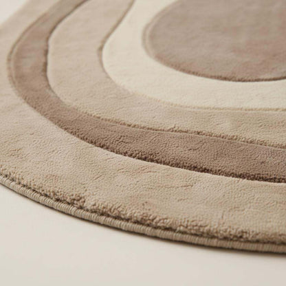 Hand Tufted Wool Rug, Irregular Organic Neutral Scandinavian Decor