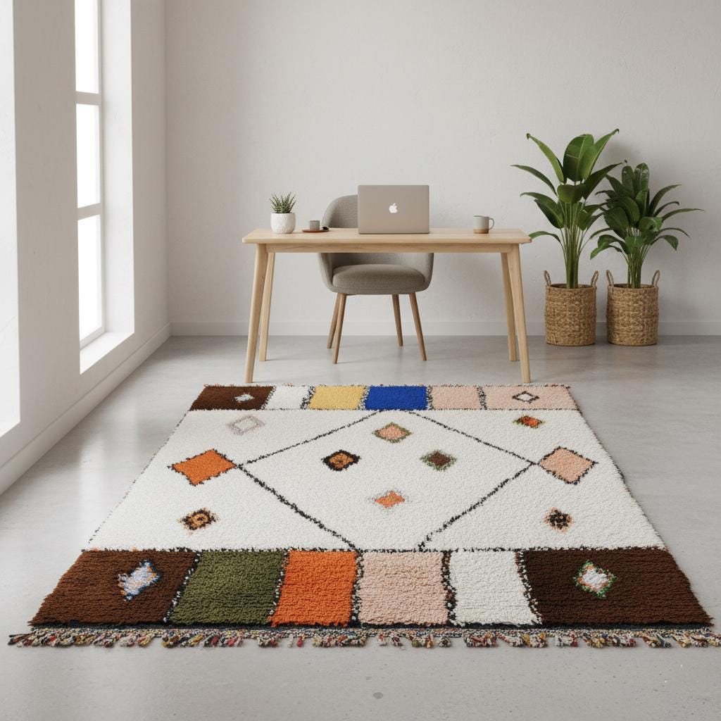 cream rug