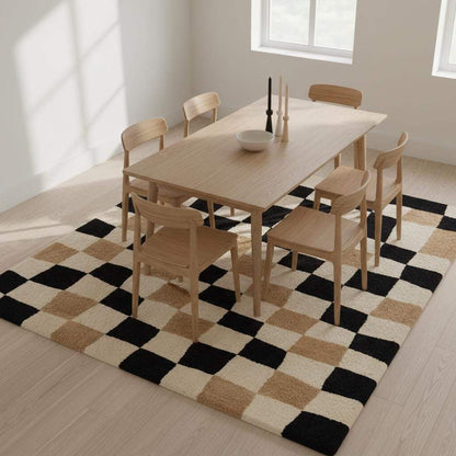 Hand-tufted artisan rug with visible pile height and handcrafted textile finish __etsy:7640797099