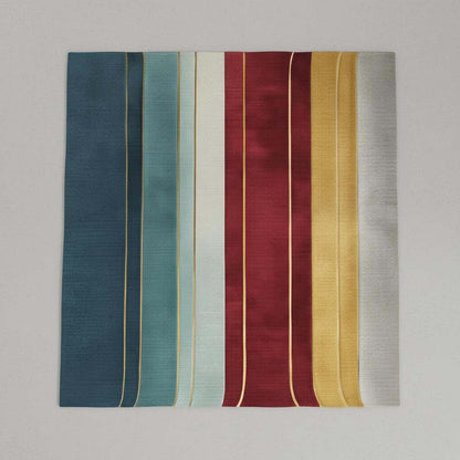 Metallic Gold Stripe Rug: Jewel Tone Hand-Woven Decor 9x12 Rug Teppich