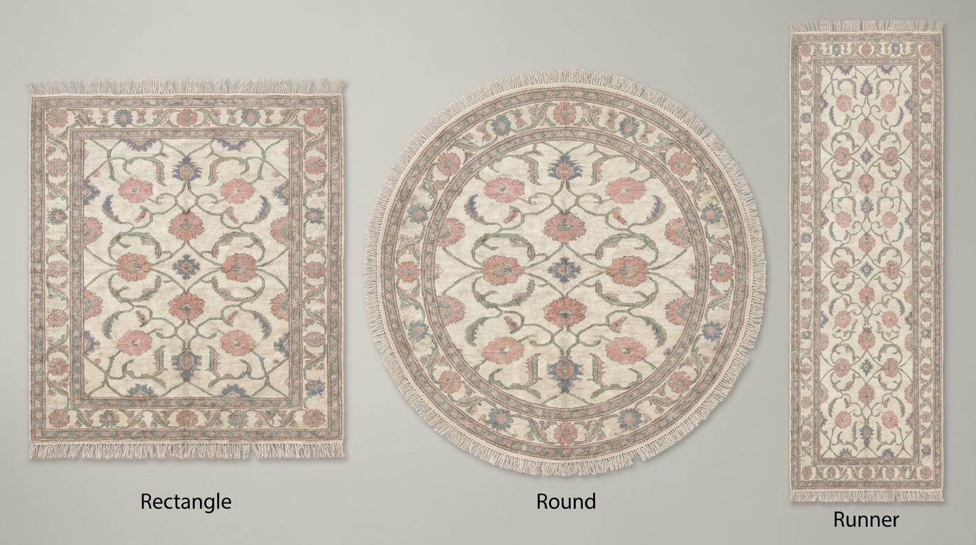 Oushak Floral Area Rug 8x10, 9x12, 12x14 Hand Knotted Wool Carpet, Ivory Pink Vintage Style Living Room Rug __etsy:7849316959