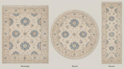 Hand knotted rug available in rectangle area rug, runner hallway rug, circular round rug shapes with floral Oushak pattern __etsy:8005562883