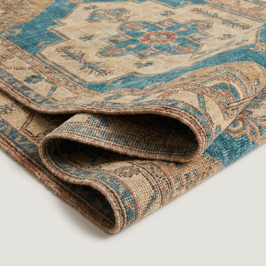Oushak Medallion Hand Knotted Wool Rug for Living Room __etsy:7674732082