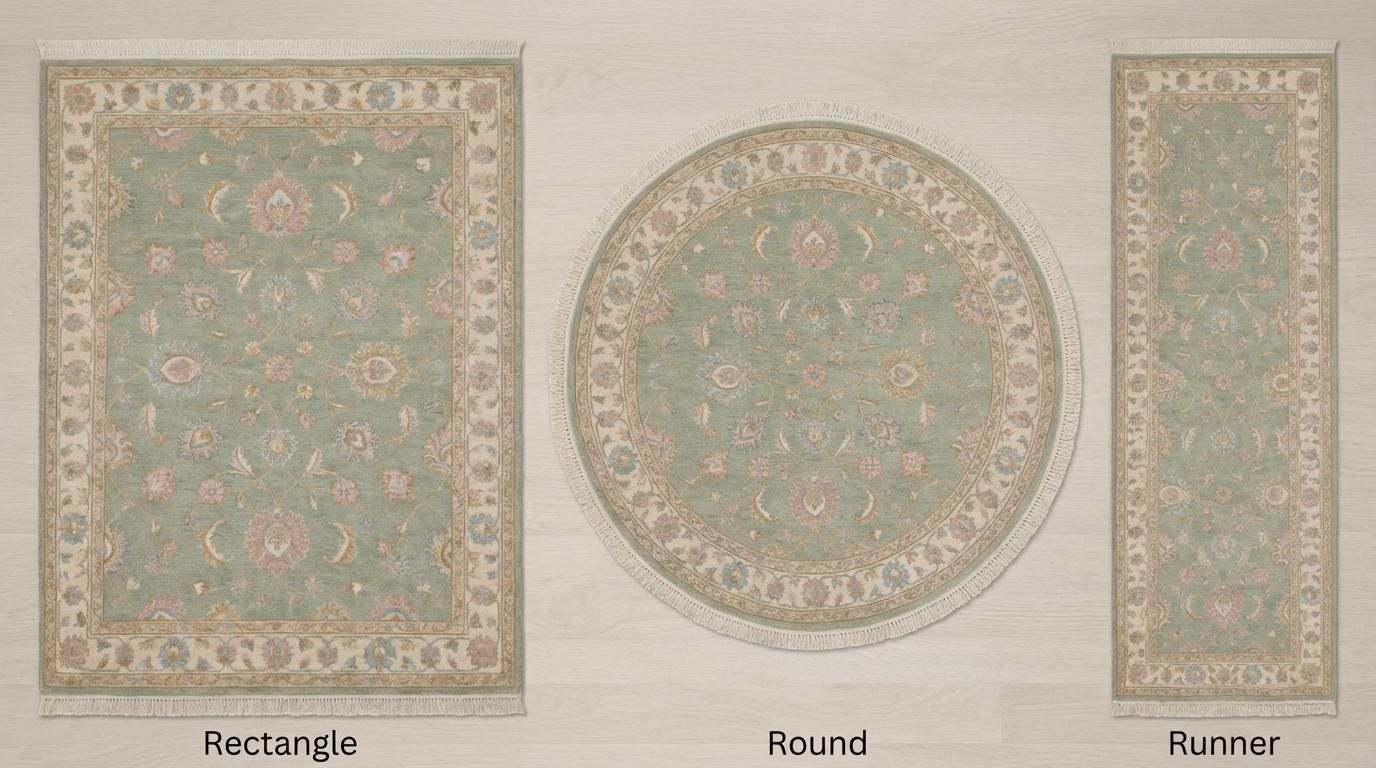 Sage Green Oushak Rug 6x9, 8x10, 9x12 Hand Knotted Floral Wool Vintage Style Area Rug __etsy:7832919913