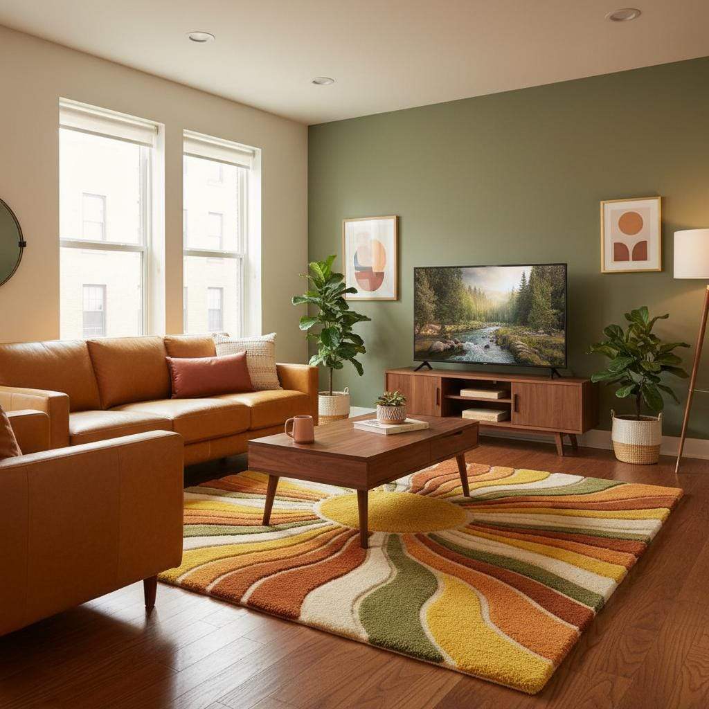 Handmade wool rug craftsmanship showing dense tufting and artisan finish