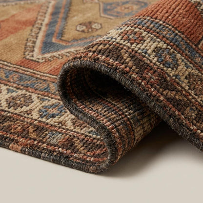 Tribal Geometric Hand Knotted Wool Area Rug