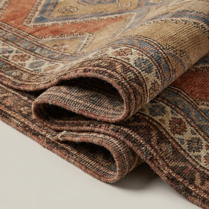 Tribal Geometric Hand Knotted Wool Area Rug