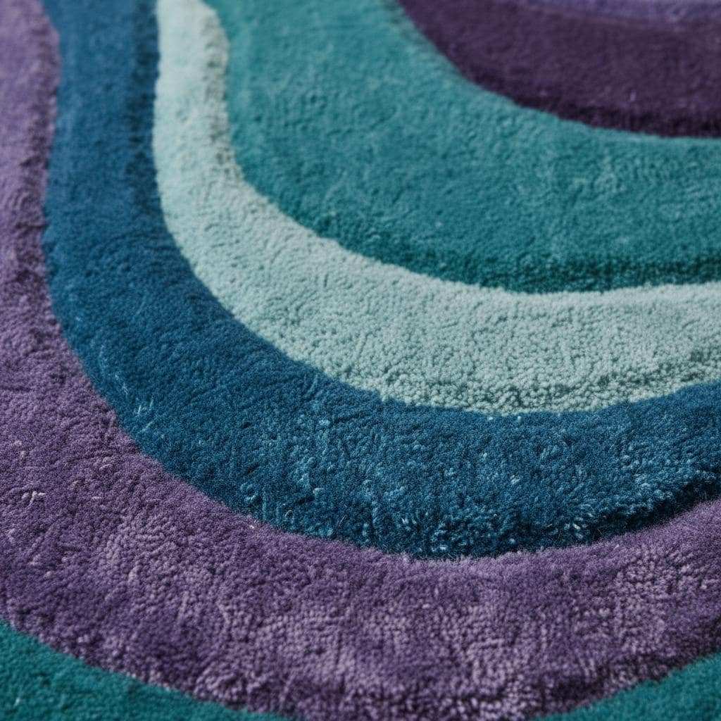 Artisan hand tufted rug highlighting plush pile height, textured surface, and handcrafted quality finish. __etsy:7543976172